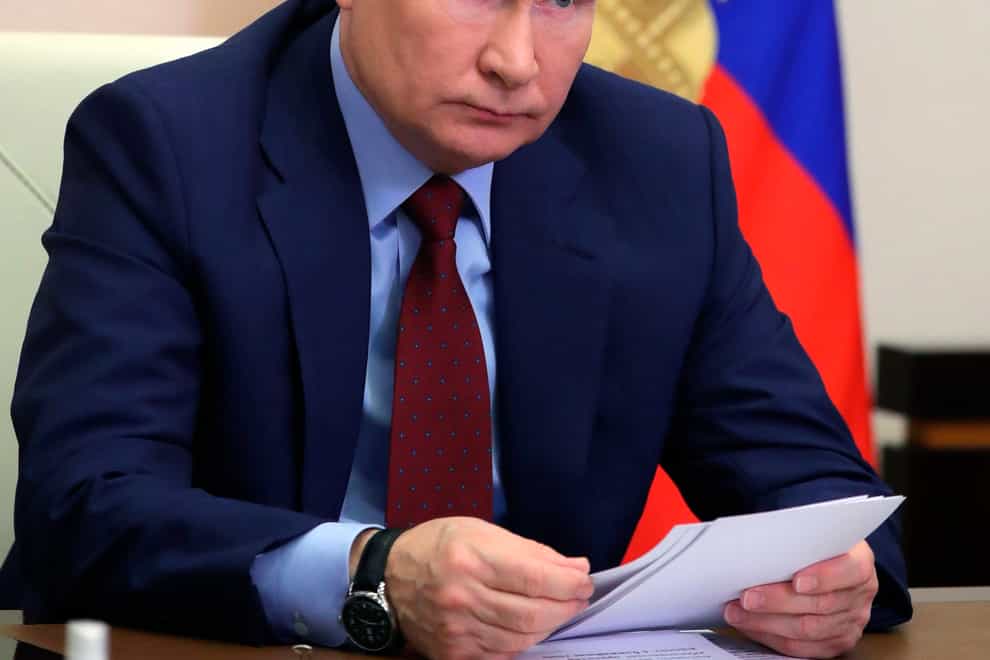 Vladimir Putin (Mikhail Klimentyev, Sputnik, Kremlin Pool Photo via AP)