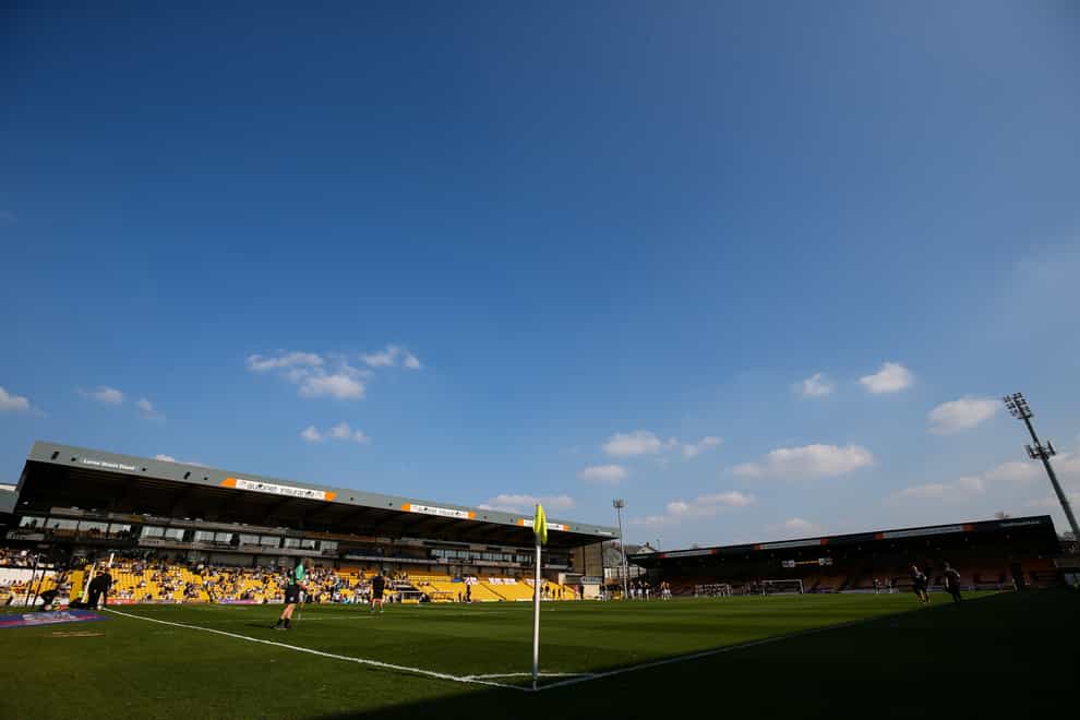 Port Vale look to continue their promotion push at Vale Park (Barrington Coombs/PA)