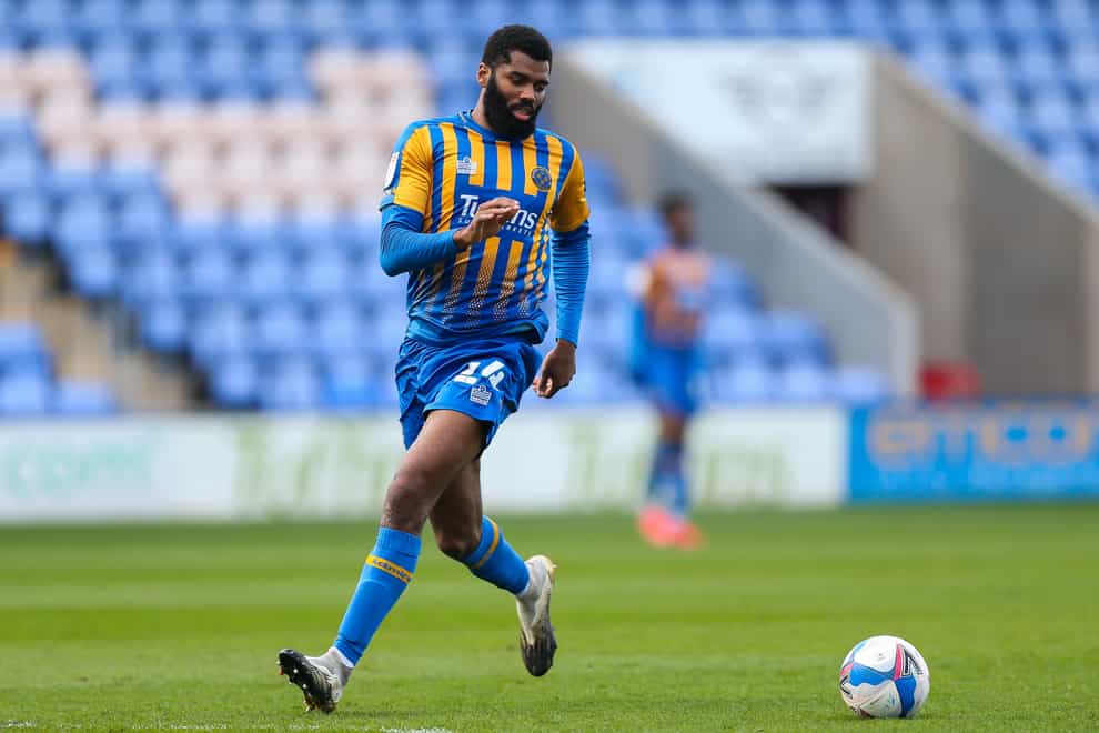 Shrewsbury defender Ethan Ebanks-Landell faces a late fitness test on an ankle problem (Barrington Coombs/PA)