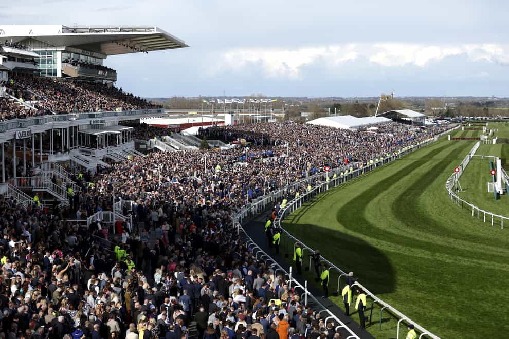 Crowds packed into Aintree on Friday (Steven Paston/PA)