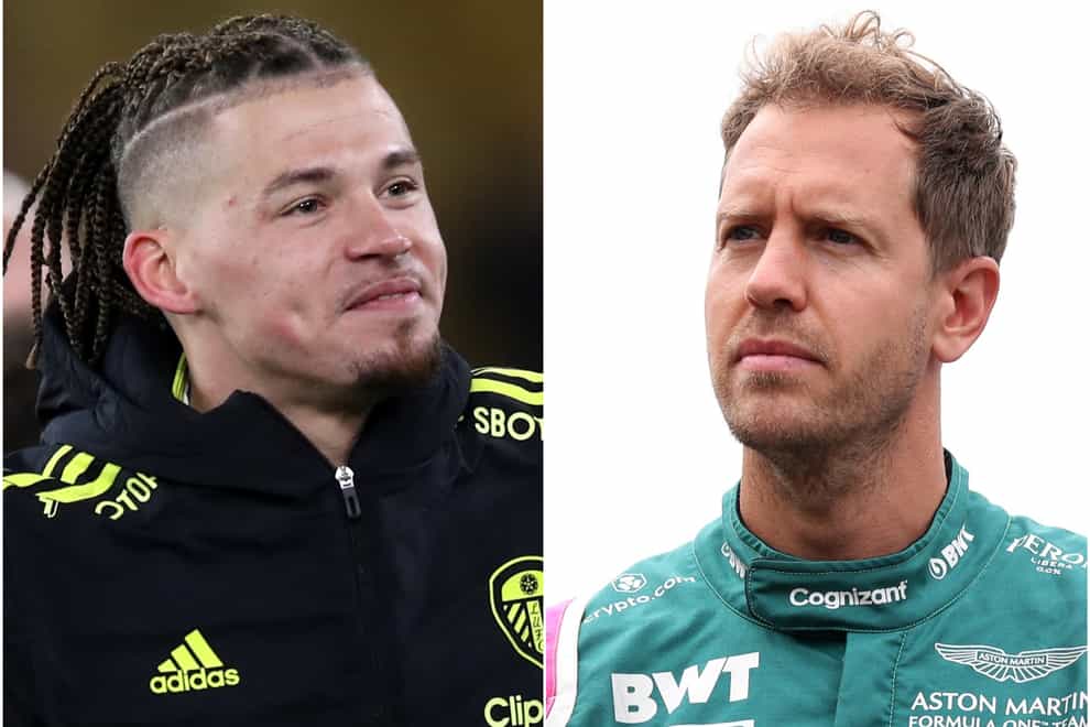 Kalvin Phillips and Sebastian Vettel caught the eye online (Isaac Parkin/Bradley Collyer/PA)