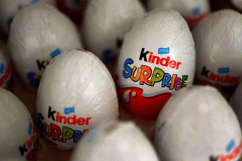 A recall of Kinder products has been widened as a salmonella investigation continues (Victoria Jones/PA)