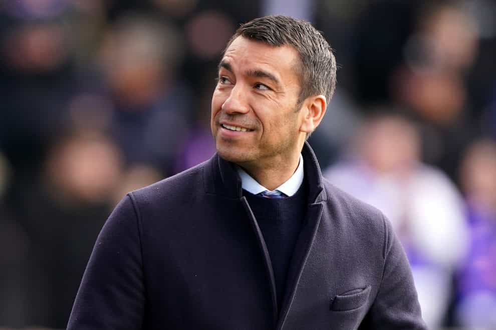 Giovanni van Bronckhorst has urged his Rangers players to keep the pressure on Celtic (Andrew Milligan/PA)