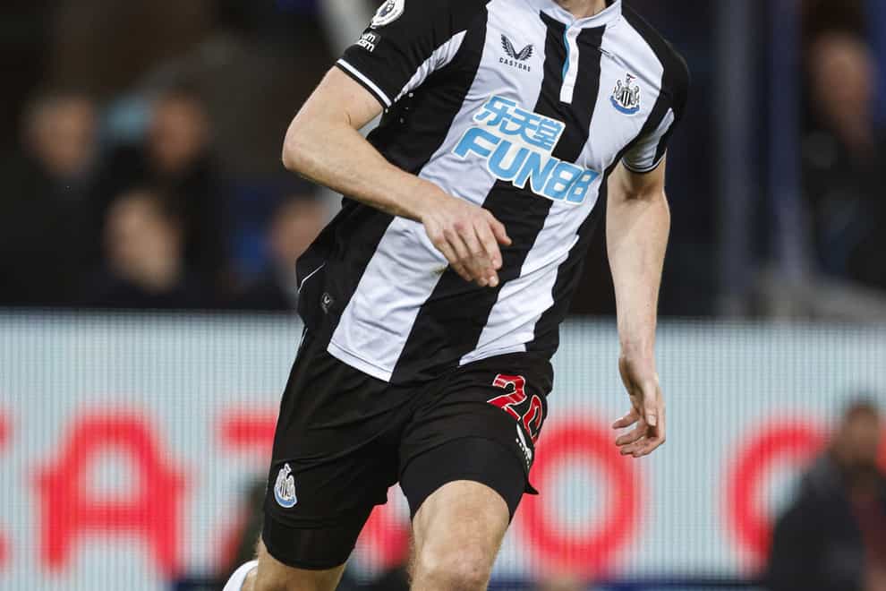 Newcastle’s Chris Wood is targeting two more wins for Premier League safety (Richard Sellers/PA)
