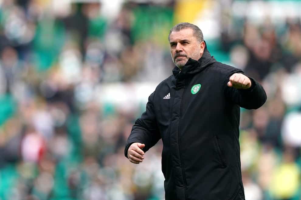 Celtic manager Ange Postecoglou praises squad after 7-0 win (Andrew Milligan/PA)
