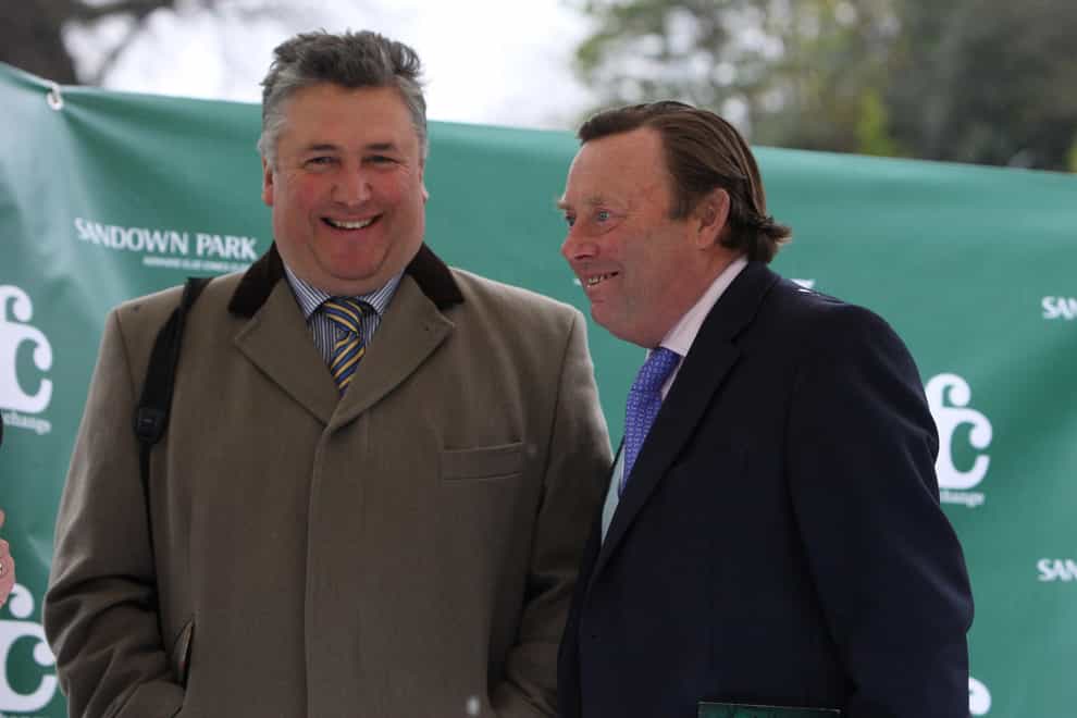 Friends and rivals, Paul Nicholls (left) and Nicky Henderson (right) (Steve Parsons/PA)