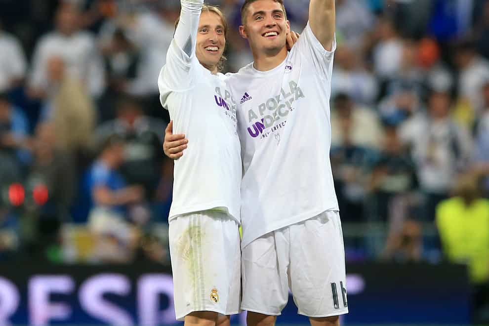 Mateo Kovacic and Luka Modric played together at Real Madrid. (Nick Potts/PA)