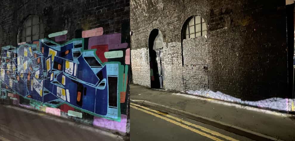 A £2 million spring clean has tackled graffiti hotspots on Britain’s railways (Network Rail/PA)