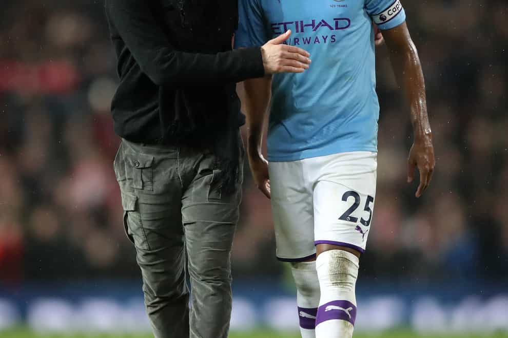 Pep Guardiola said he “didn’t know” Fernandinho was planning to leave in the summer (Nick Potts/PA)