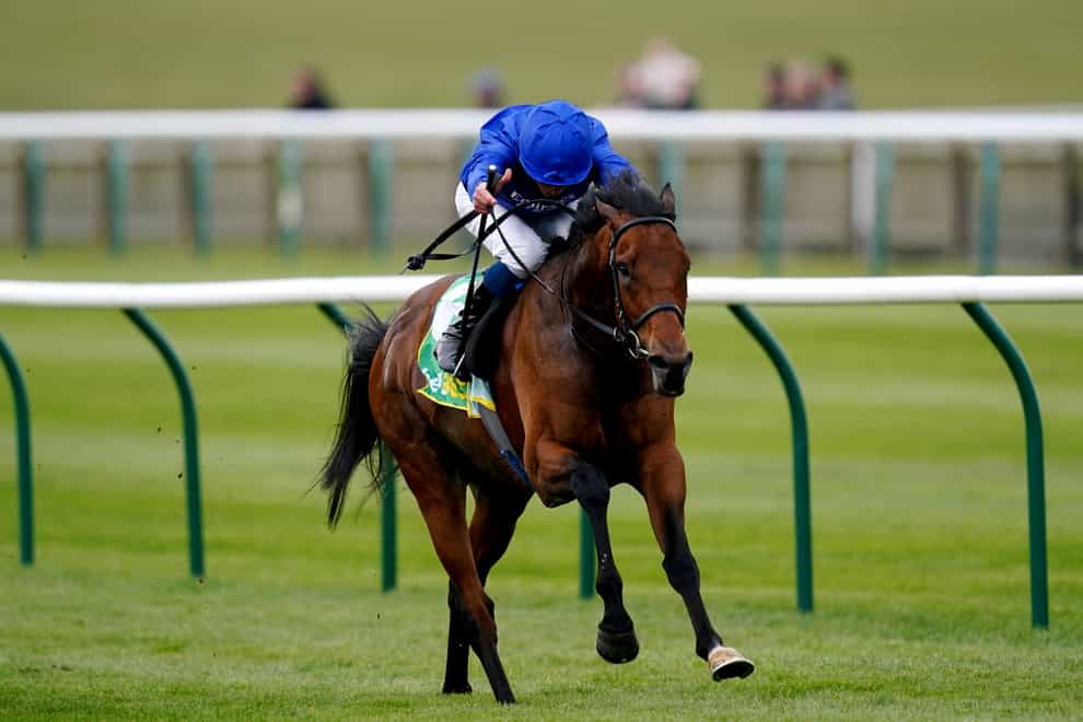 Master Of The Seas ridden by jockey William Buick on their way to winning the bet365 Earl Of Sefton Stakes on day one of the bet365 Craven Meeting at Newmarket (David Davies/PA)