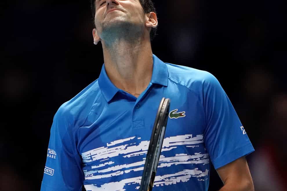 Novak Djokovic was beaten 6-3 6-7 (5) 6-1 (Tess Derry/PA)
