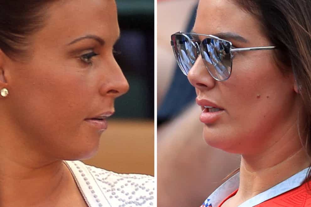 File photos of Coleen Rooney (left) who has accused Rebekah Vardy (right) of selling stories from her private Instagram account to the tabloid (Martin Rickett/Adam Davy/PA)