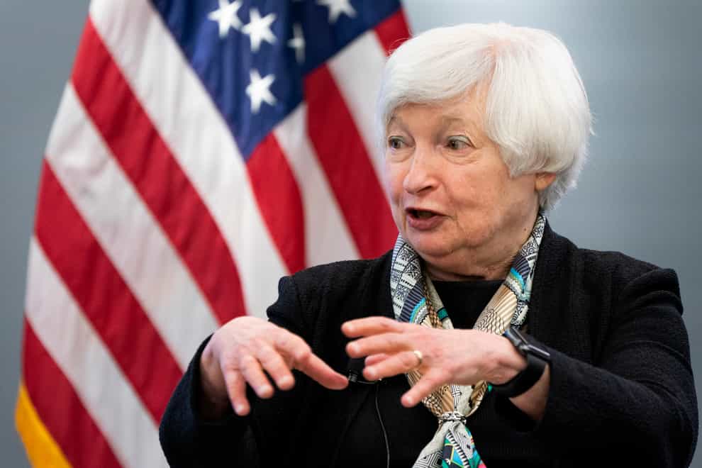 Treasury Secretary Janet Yellen speaks at the Atlantic Council (Jacquelyn Martin/AP)