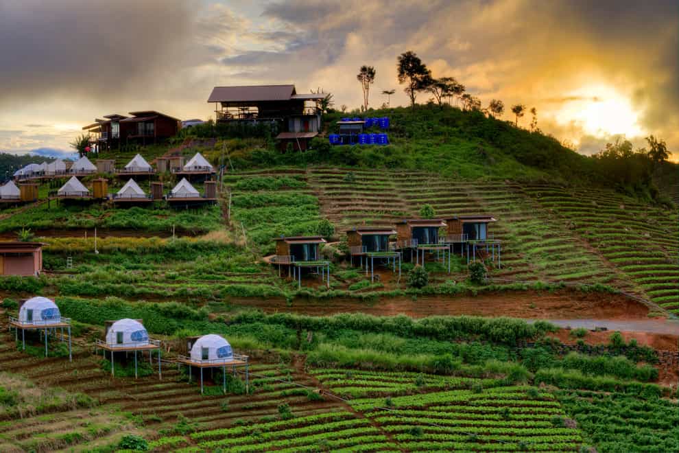 Sustainable accommodation can be luxurious or more adventurous. (Alamy/PA)
