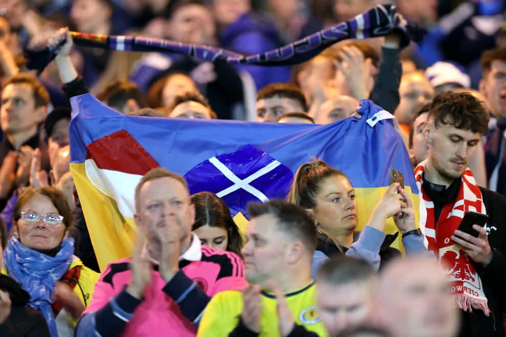 Scotland’s World Cup play-off semi-final against Ukraine will be played on June 1, FIFA has announced (Steve Welsh/PA)