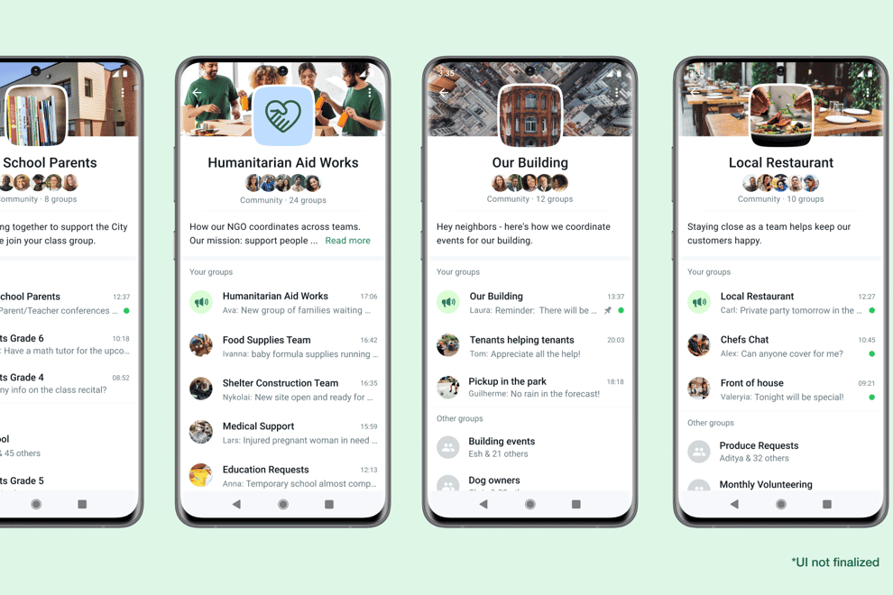 WhatsApp’s new Communities feature (WhatsApp/PA)