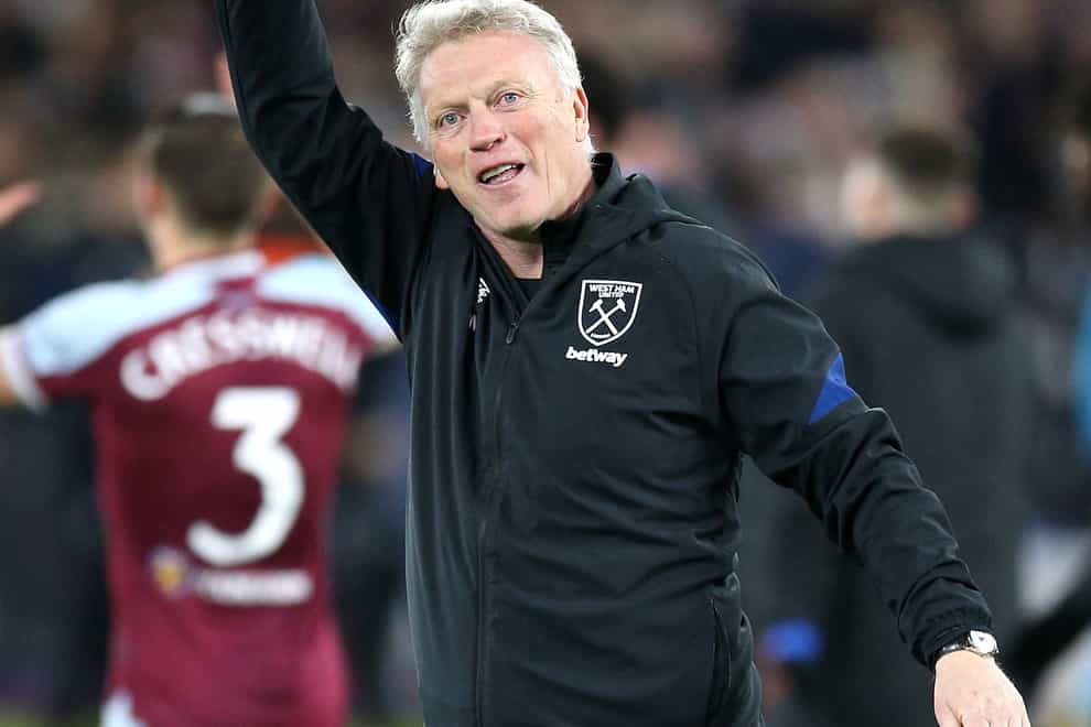 David Moyes and West Ham are in the last four of the Europa League (PA)