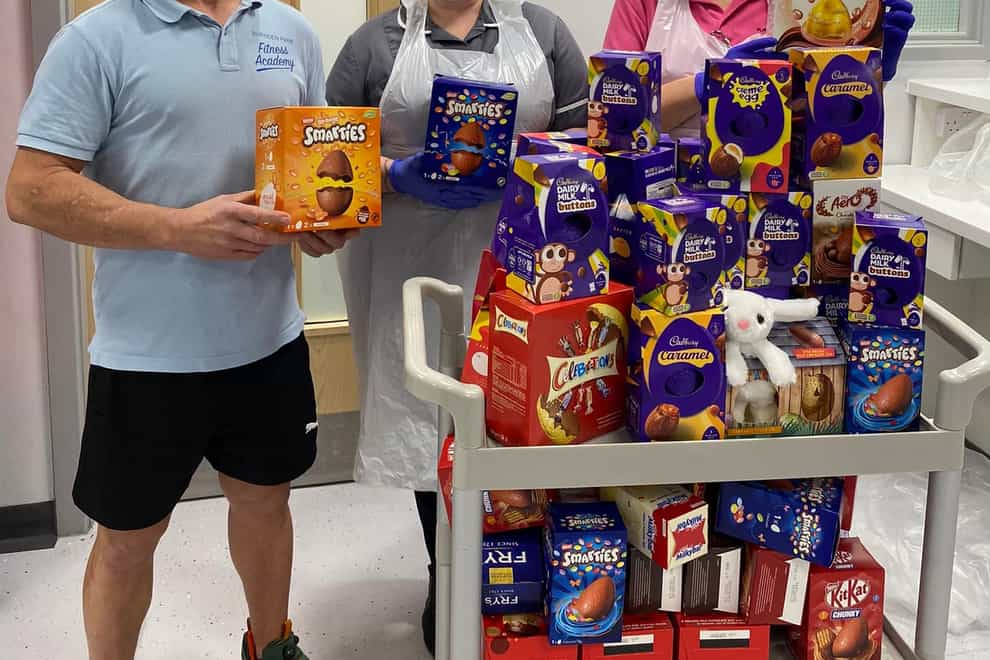 Easter eggs delivered to Bolton NHS Foundation Trust (Bolton NHS Foundation Trust/PA)