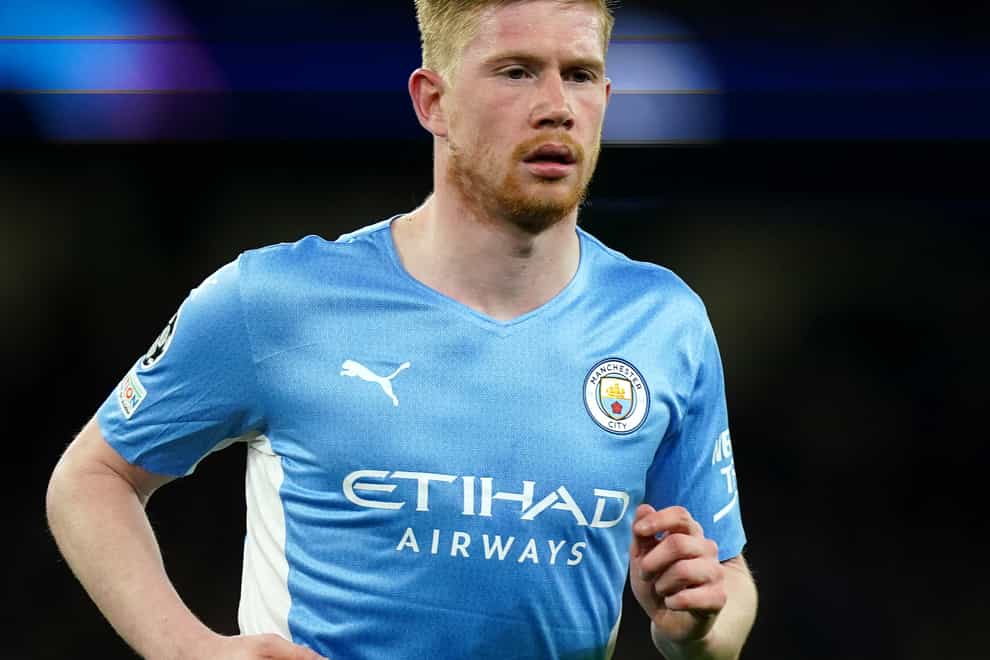 Manchester City face being without Kevin De Bruyne against Liverpool on Saturday (Mike Egerton/PA)