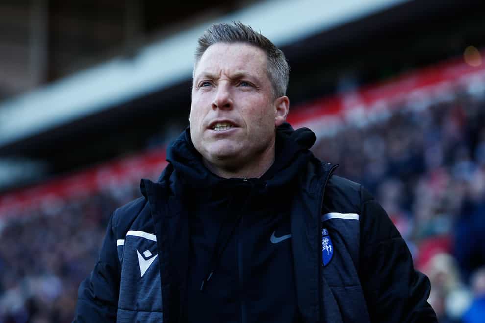 Neil Harris’ Gillingham have moved out of the relegation zone (Will Matthews/PA)