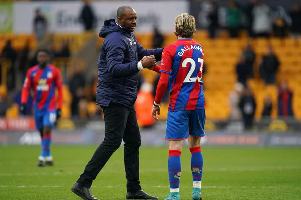Patrick Vieira accepts Crystal Palace will find it difficult to replace Conor Gallagher for the FA Cup semi-final with Chelsea (Nick Potts/PA)