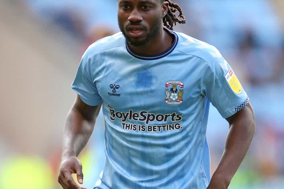 Fankaty Dabo is unlikely to be available for Coventry’s game against Bournemouth (Nigel French/PA)
