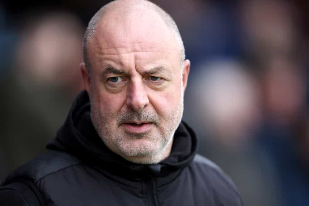 Keith Hill’s Scunthorpe have been relegated from League Two (Richard Sellers/PA)