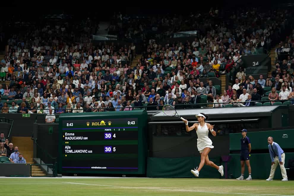 Emma Raducanu will be the star attraction at Wimbledon this summer (Adam Davy/PA)