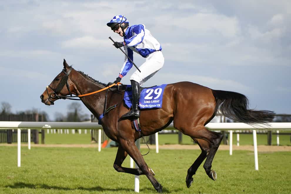 Lord Lariat was a 40-1 winner of the Irish National (Niall Carson/PA)