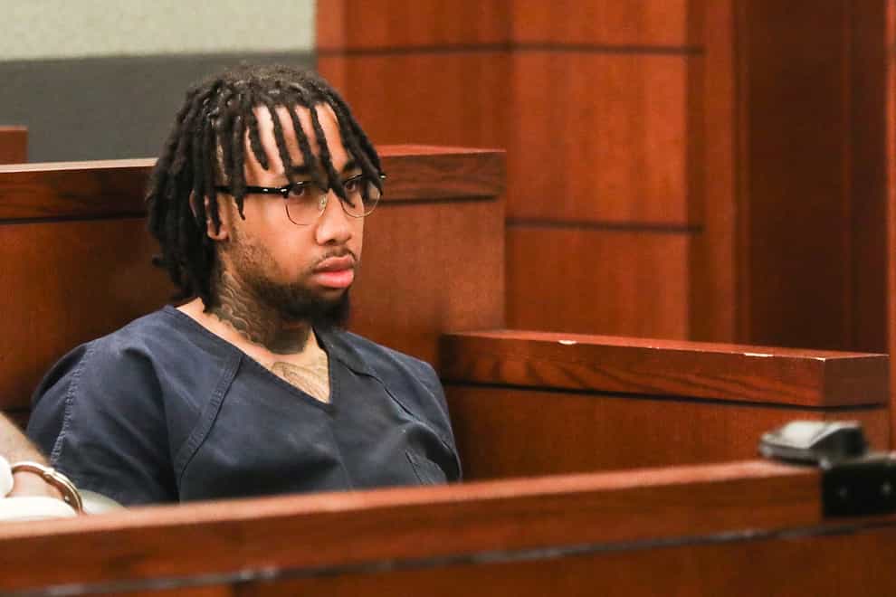 Marqel Cockrell appears at an extradition hearing at the Regional Justice Center in Las Vegas (Rachel Aston/Las Vegas Review-Journal/AP)