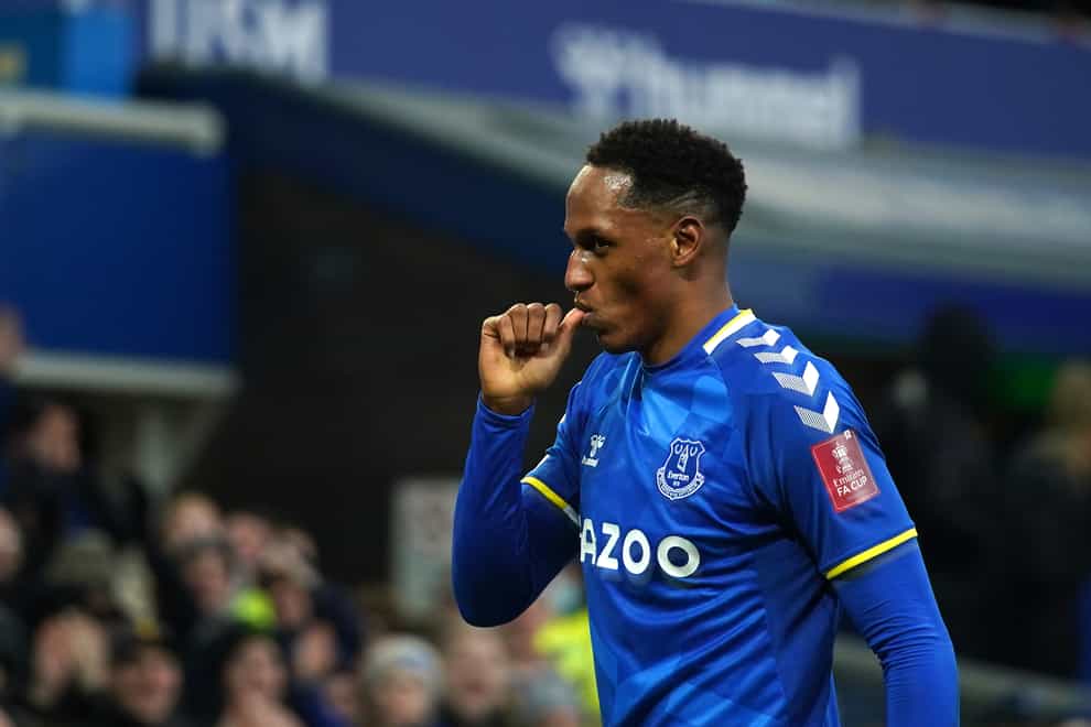 Yerry Mina is back for Everton (Peter Byrne/PA)