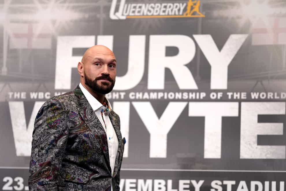 Tyson Fury (pictured) has played down the picture taken of him and Daniel Kinahan in February (John Walton/PA)