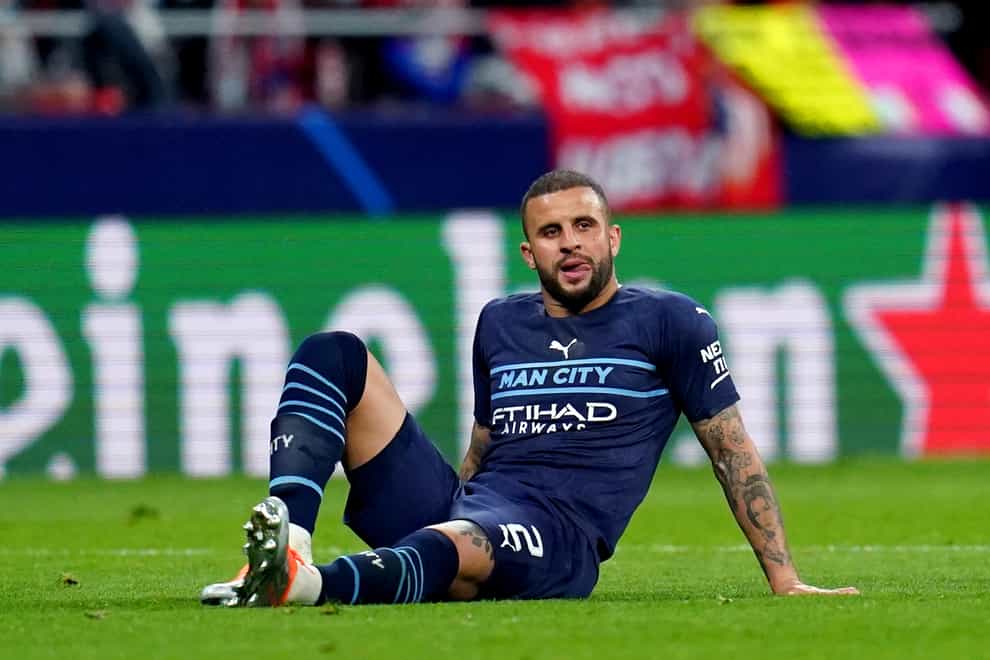 Kyle Walker is out injured for Manchester City (Nick Potts/PA)