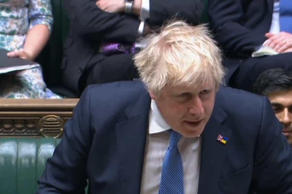 Prime Minister Boris Johnson in the House of Commons (House of Commons/PA)