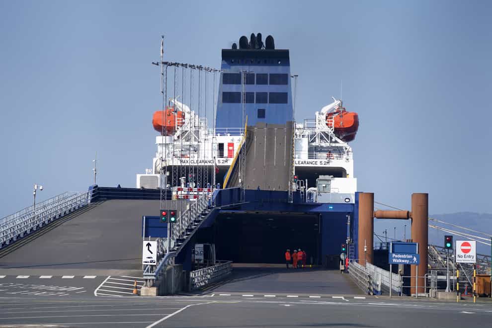 Two P&O Ferries vessels are being inspected as the company attempts to resume normal operations after sacking nearly 800 seafarers (Andrew Milligan/PA)