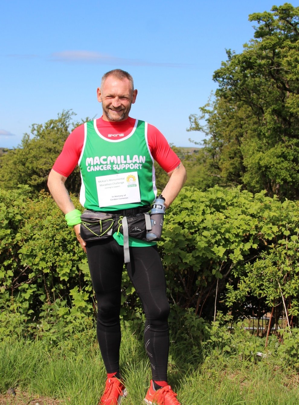 Gary McKee is running a a marathon every day in 2022 to raise money for Macmillan Cancer Support and Hospice At Home West Cumbria (Elwyn Evans/PA)