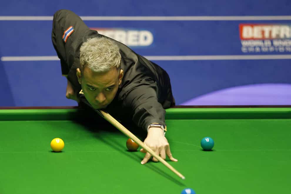 Noppon Saengkham cruised to victory over Luca Brecel (Richard Sellers/PA)