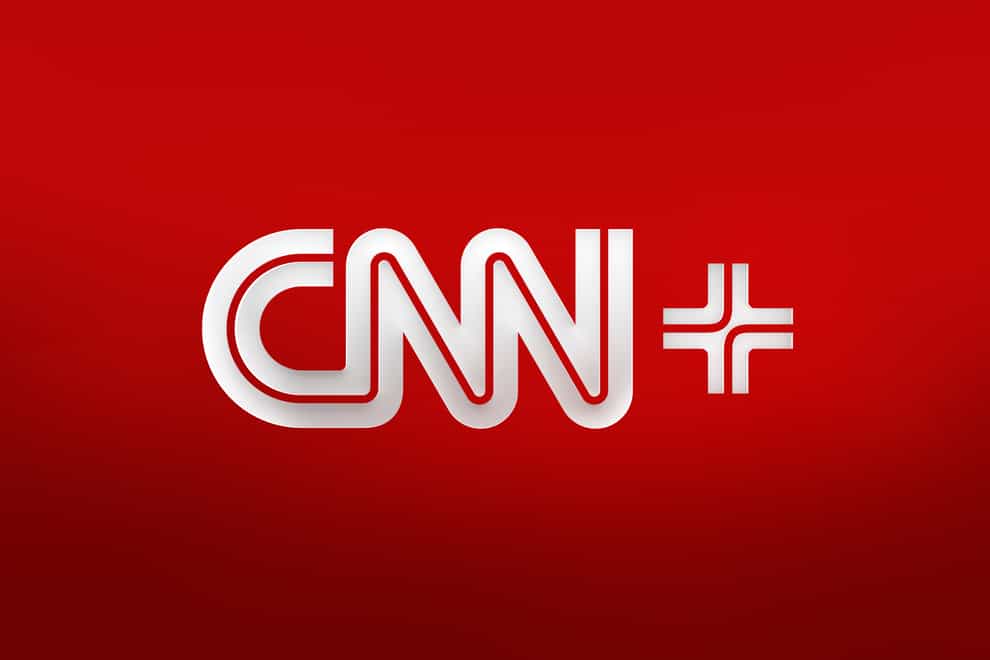 The logo for the new CNN streaming service CNN+ which debuted on March 29 (CNN+ via AP)