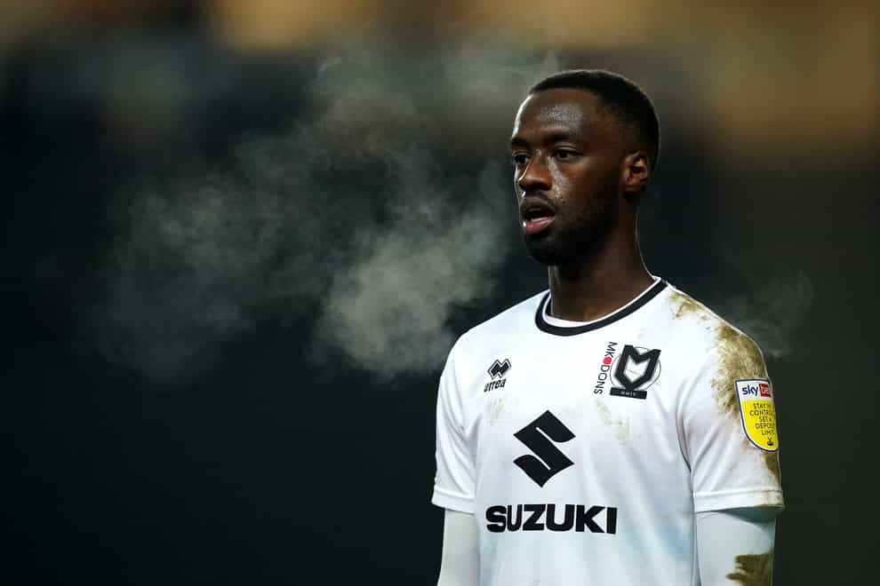 Mo Eisa is sidelined for MK Dons (Mike Egerton/PA)