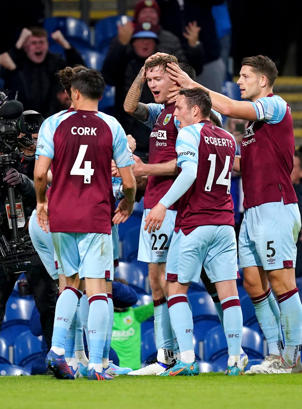 Burnley celebrated a much-needed 2-0 win over Southampton (Martin Rickett/PA)
