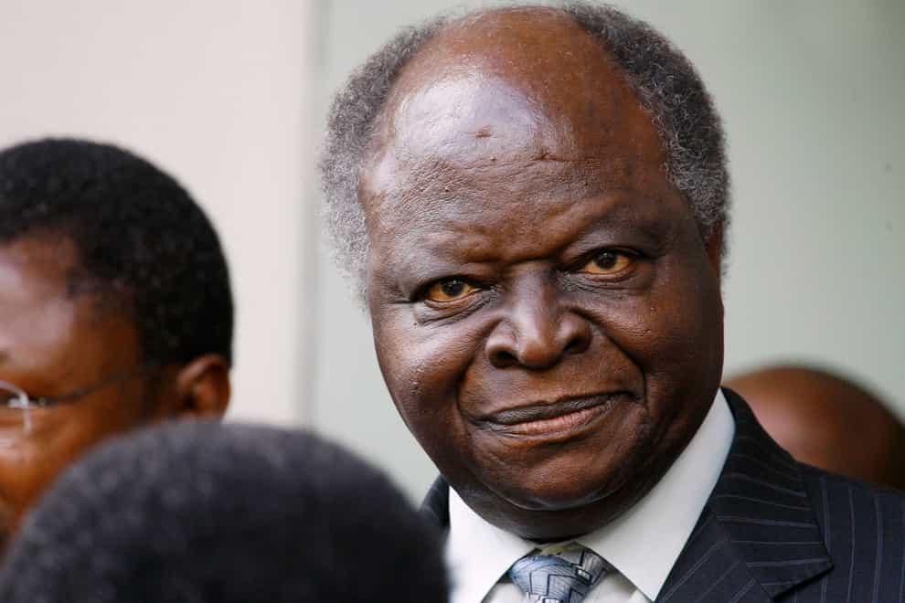 Kenya’s former president Mwai Kibaki (Jerome Delay/AP)