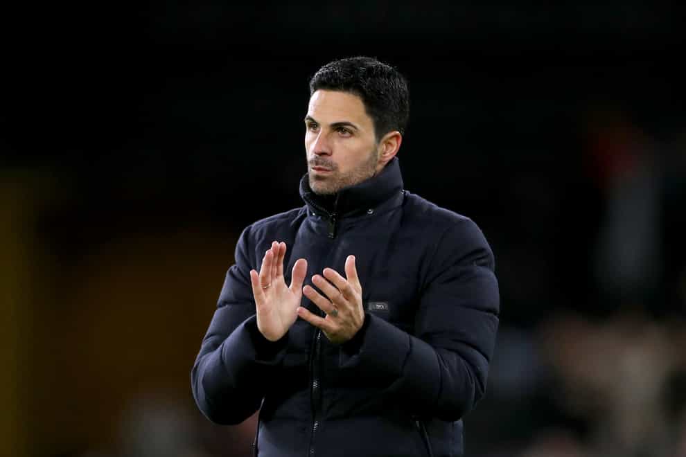 Mikel Arteta is aiming for Champions League football (Bradley Collyer/PA)