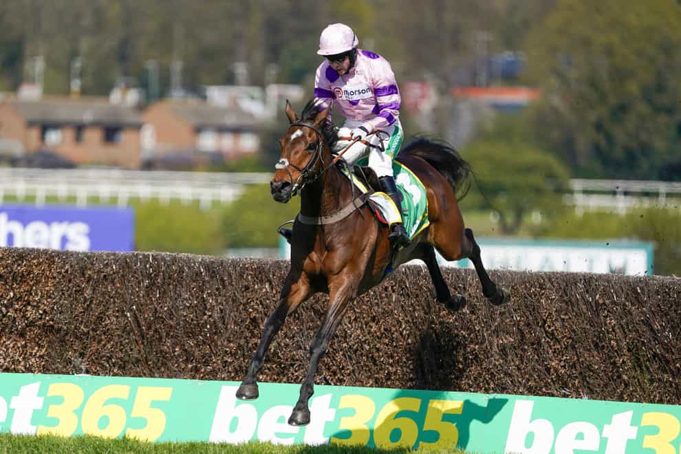 Defending champion Greaneteen winning The bet365 Celebration Chase at this meeting 12 months ago (Alan Crowhurst/PA)