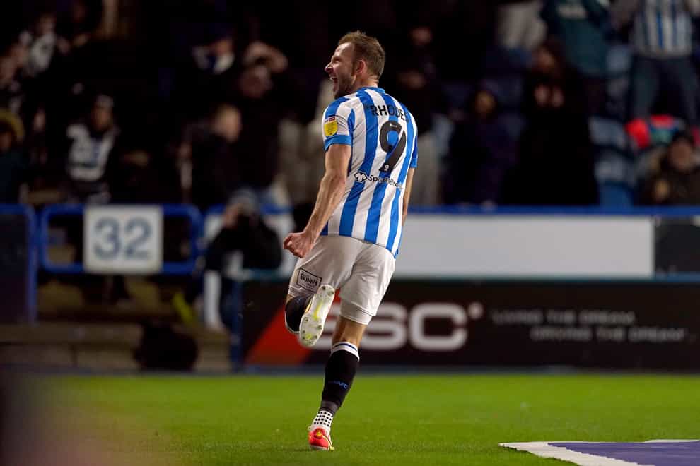 Jordan Rhodes was among the goals again for Huddersfield (PA)