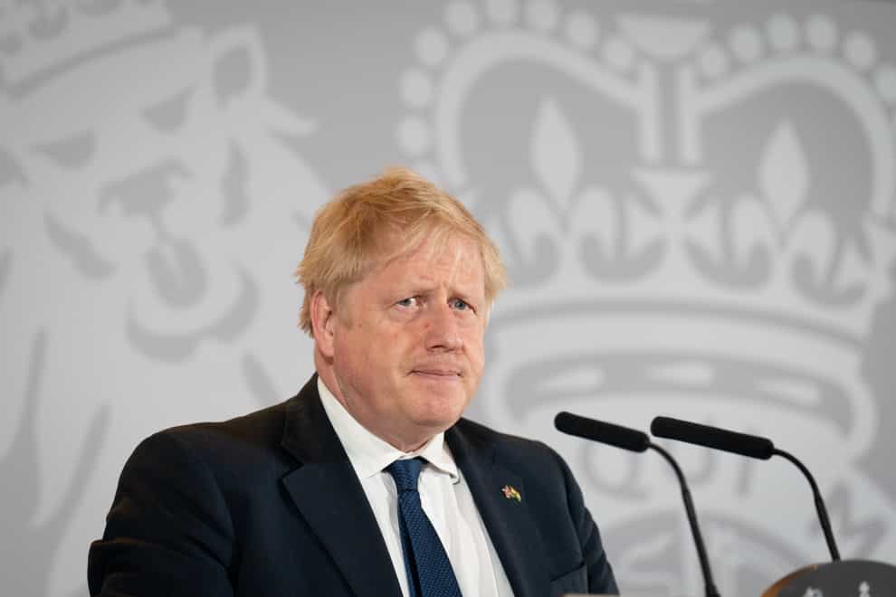 Boris Johnson has been warned the Conservatives will ‘reap the whirlwind’ of the No 10 lockdown parties saga at the ballot box as the threat of more police fines hangs over him (Stefan Rousseau/PA)