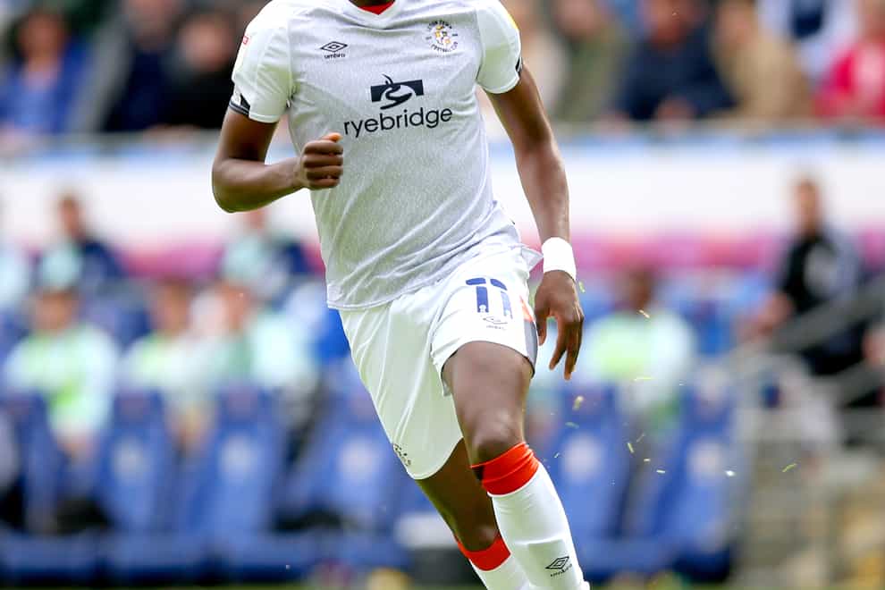 Elijah Adebayo scored for Luton (Nigel French/PA)