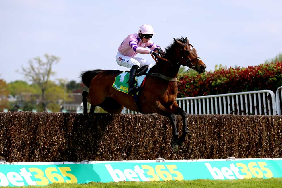 Greaneteen on his way to winning the Celebration Chase (Nigel French/PA)