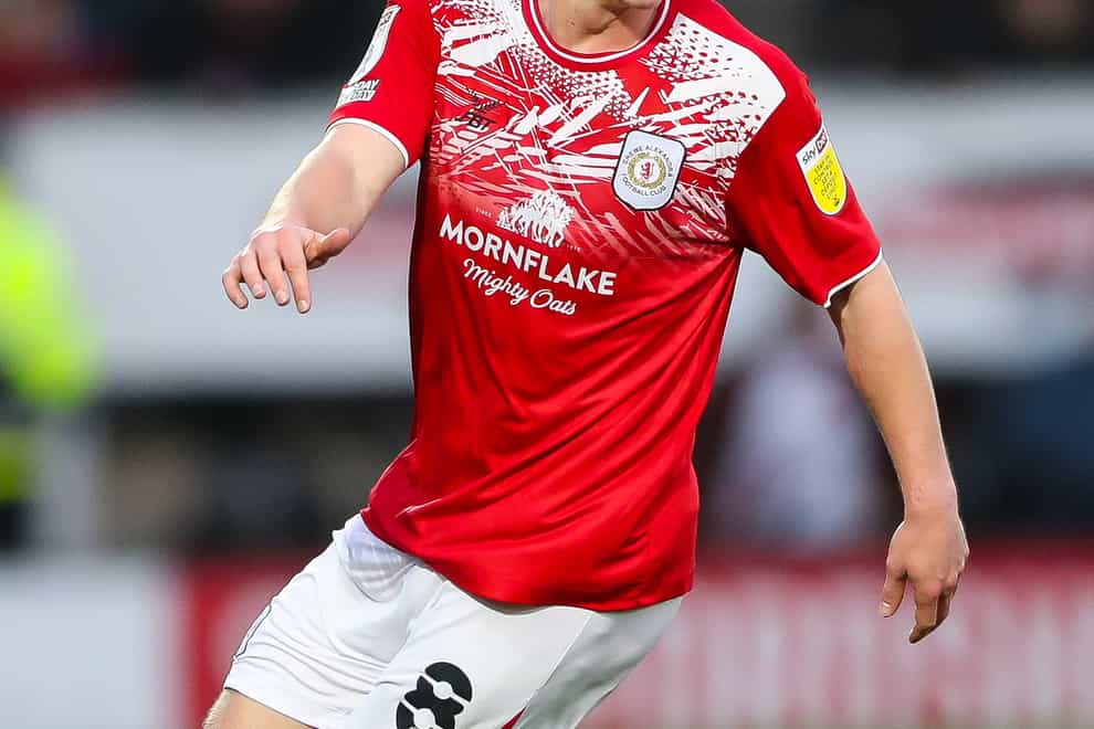 Tommy Lowery levelled things up for Crewe (Barrington Coombs/PA)