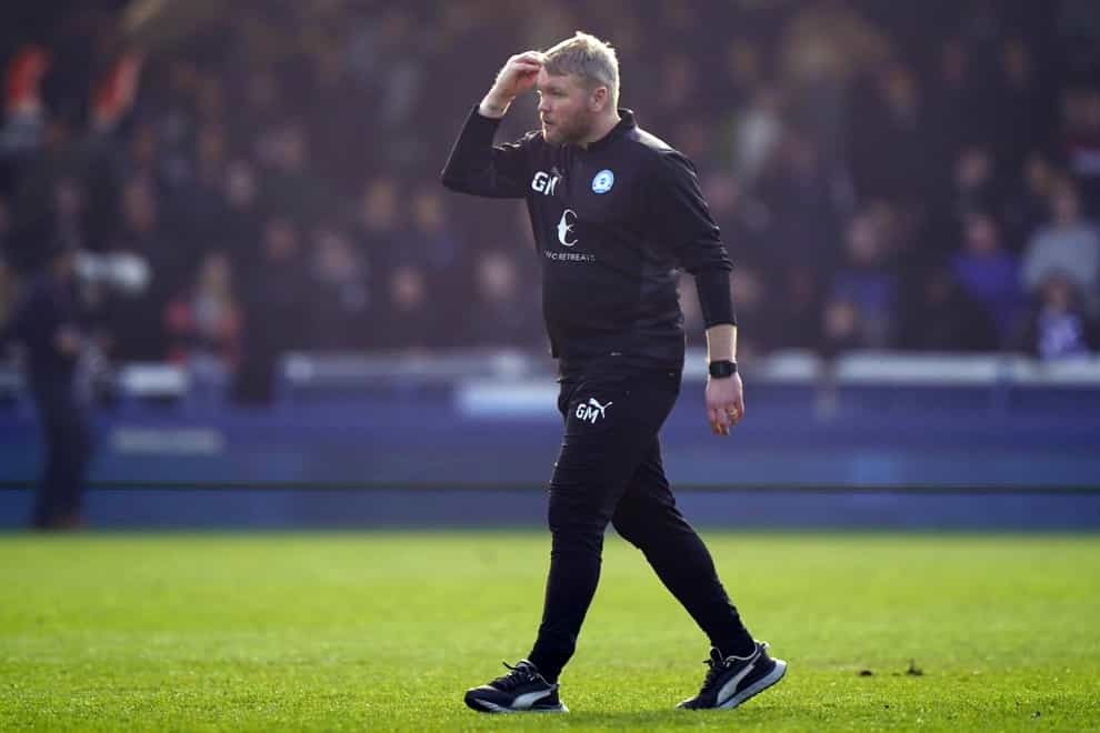 Grant McCann’s Peterborough suffered relegation on Saturday (Tim Goode/PA)
