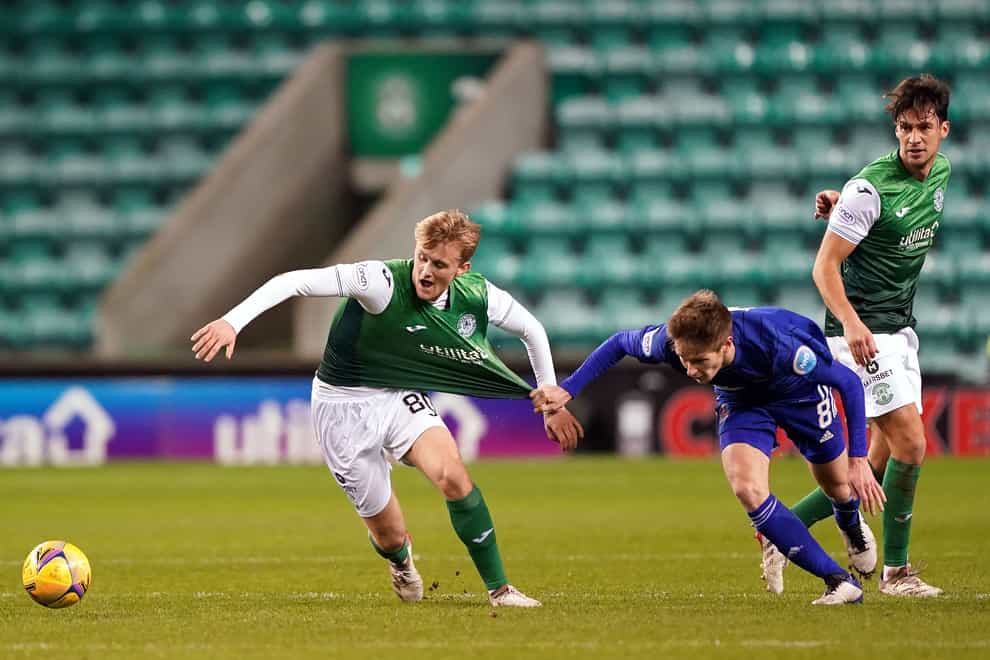 Hibernian’s Ewan Henderson (left) has been tipped for a bright future (Andrew Milligan/PA)